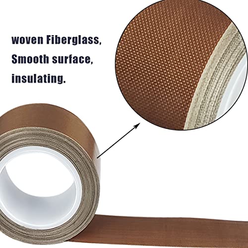 Good News Ptfe Telfon Tape High Temperature Tape Welding Sealing Tape For Vacuum Sealer Machine(25Mm X 11Yards(33Feet) X 0.18Mm) #TOP4