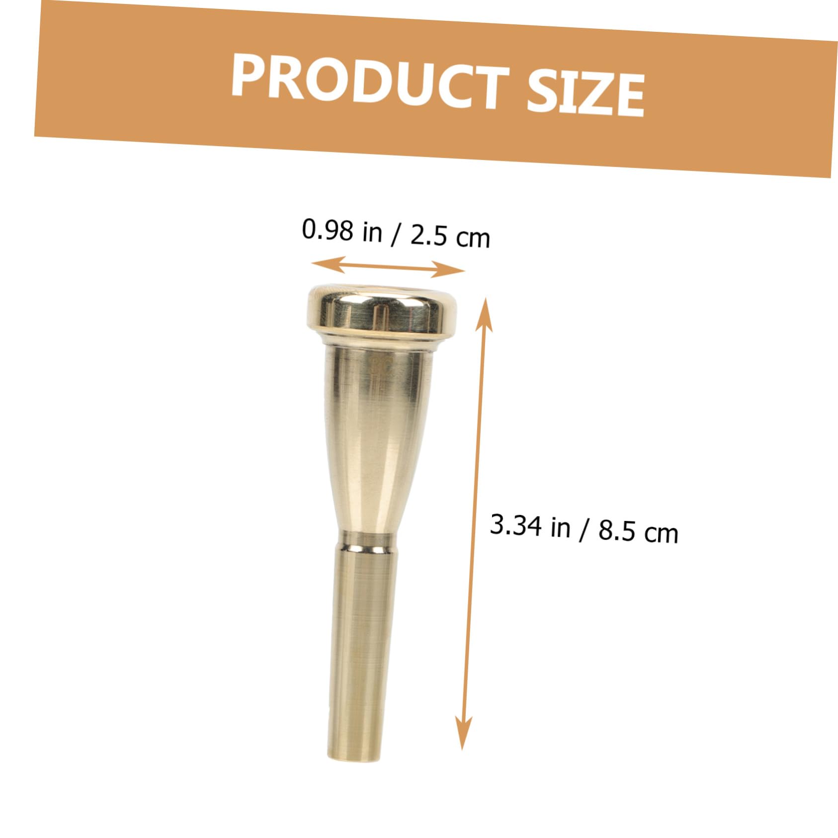 COSMEVIVI Trumpet Part Trumpet Mouthpiece Replacement 3c Trumpet Tool Smooth and Sturdy Material