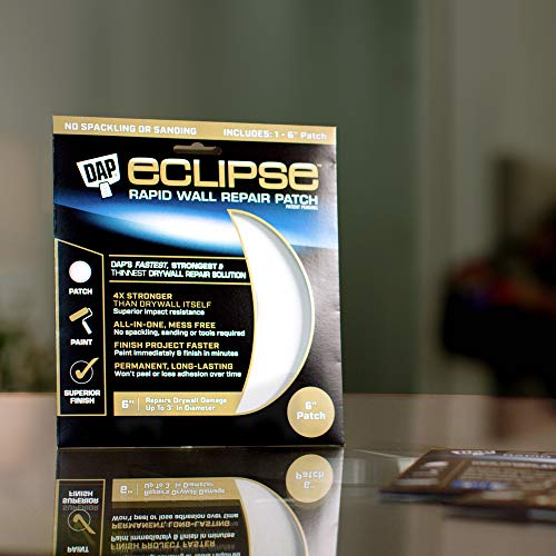 DAP 7079809165 Repair Eclipse Wall Patch, 6 Inch, Clear, White - Image 2