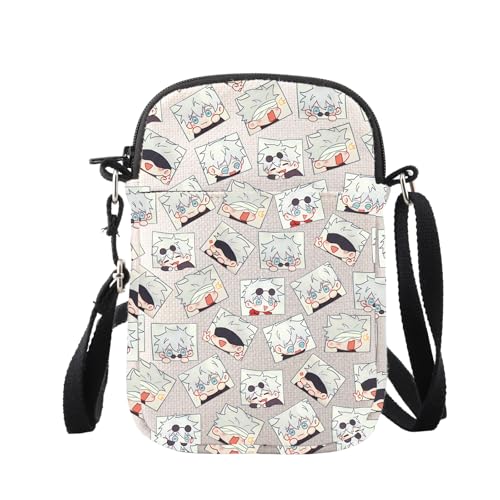 WUSUANED JJK Anime Crossbody Bag Anime Inspired Gift Manga Character Lover Shoulder Bag