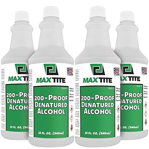 MAXTITE Denatured Alcohol (4 Pack of 32 oz)
