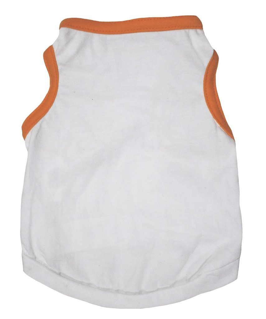Robe pour Halloween chien en coton orange pour partager la magie de la fête