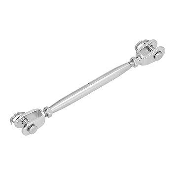 KTM Healthcare Stainless Steel Cable Railing Kit, Waterproof Cable Railing Kit Heavy Duty Adjustable Anti-Rust for Wood Posts(M10)
