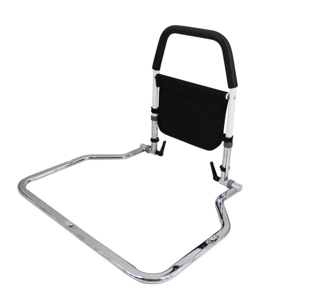 Garde-corps de lit anti-chute pour adulte et senior avec poches