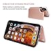 iPhone Xs Max Wallet Case with Card Holder,OT ONETOP Premium PU Leather Kickstand Card Slots Case,Double Magnetic Clasp and Durable Shockproof Cover 6.5 Inch(Rose Gold)