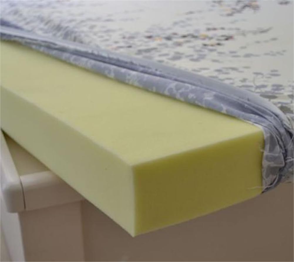 Cojín de espuma de 40x40 cm y 10 cm de grosor firmeza media para tapicería de manualidades