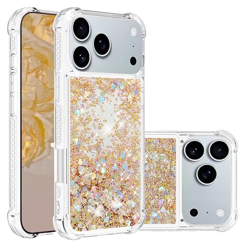 Anti-choc coque iPhone 2025 Pro Max paillettes transparente protège le grand écran 6.9"