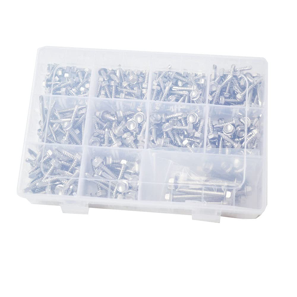 # 8# 10# 14 Außenschrank von außen Sechskantschraube Gewinde Sechseck Selbstbohrschrauben Schrauben Sortiment Kit Set Edelstahl DaJiKan