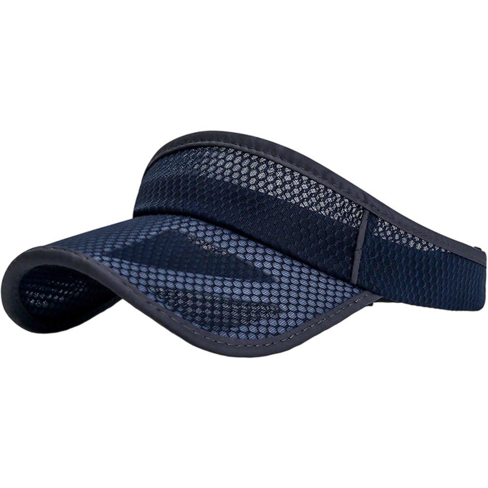 Sslvya Sport Sun Visor Hats for Women Men Mesh Empty Top Baseball Cap Lightweight Sun Hat for Tennis Golf Running Beach