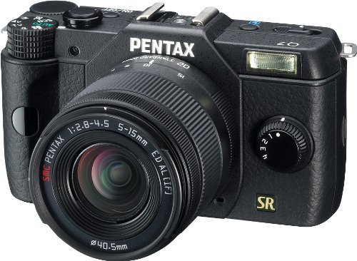 Pentax Q7 02 Zoom Kit Black Mirrorless Digital Camera 12.4Mp Mirrorless Digital Camera With 3-Inch Lcd And5-15Mm (Black) (Discontinued By Manufacturer) #TOP1