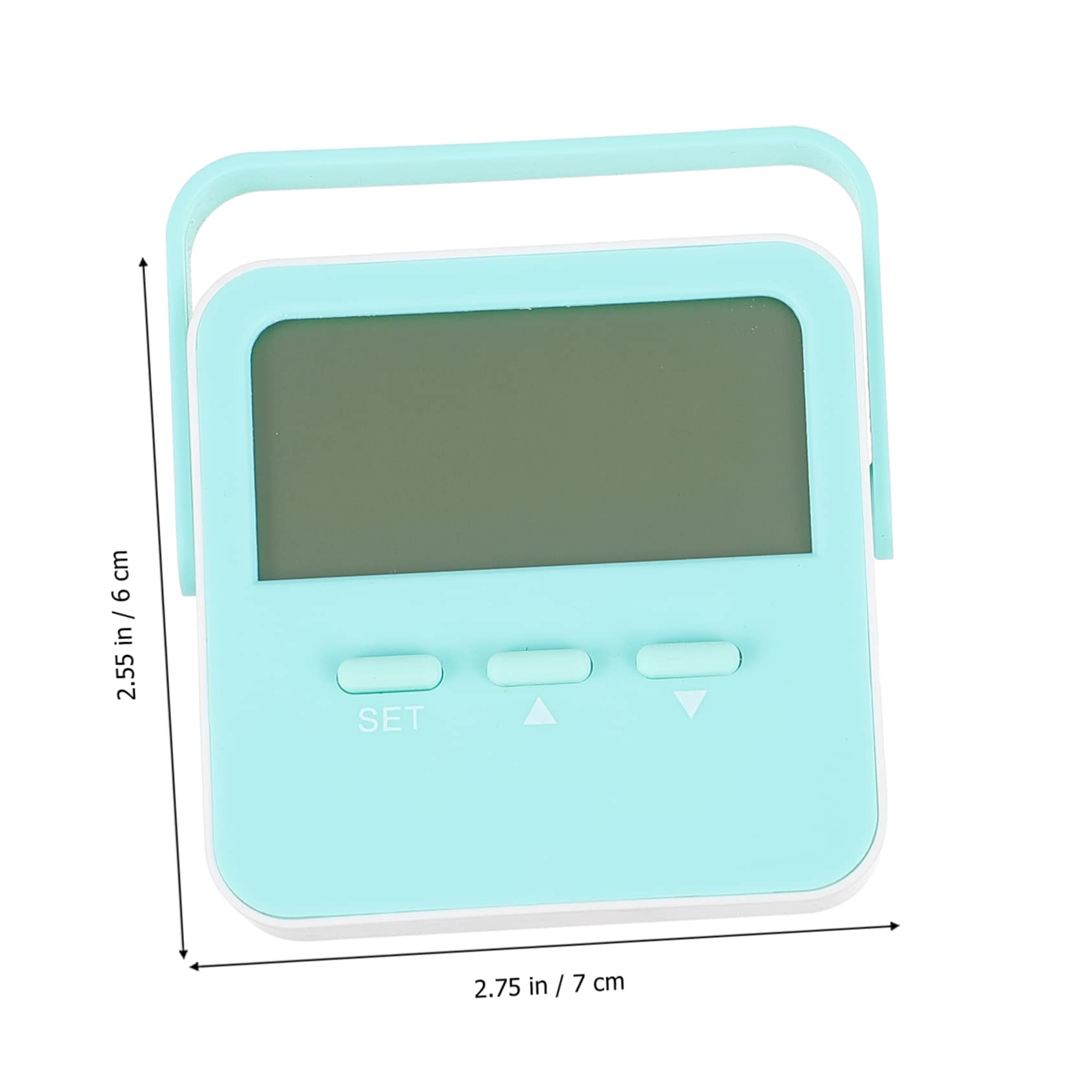 Kisangel 3piezas Digital Con Sonda y Soporte Medidor De Temperatura Interior y Exterior Alarma De Temperatura Alta Magnético Para Refrigerador y Escritorio Sin Batería
