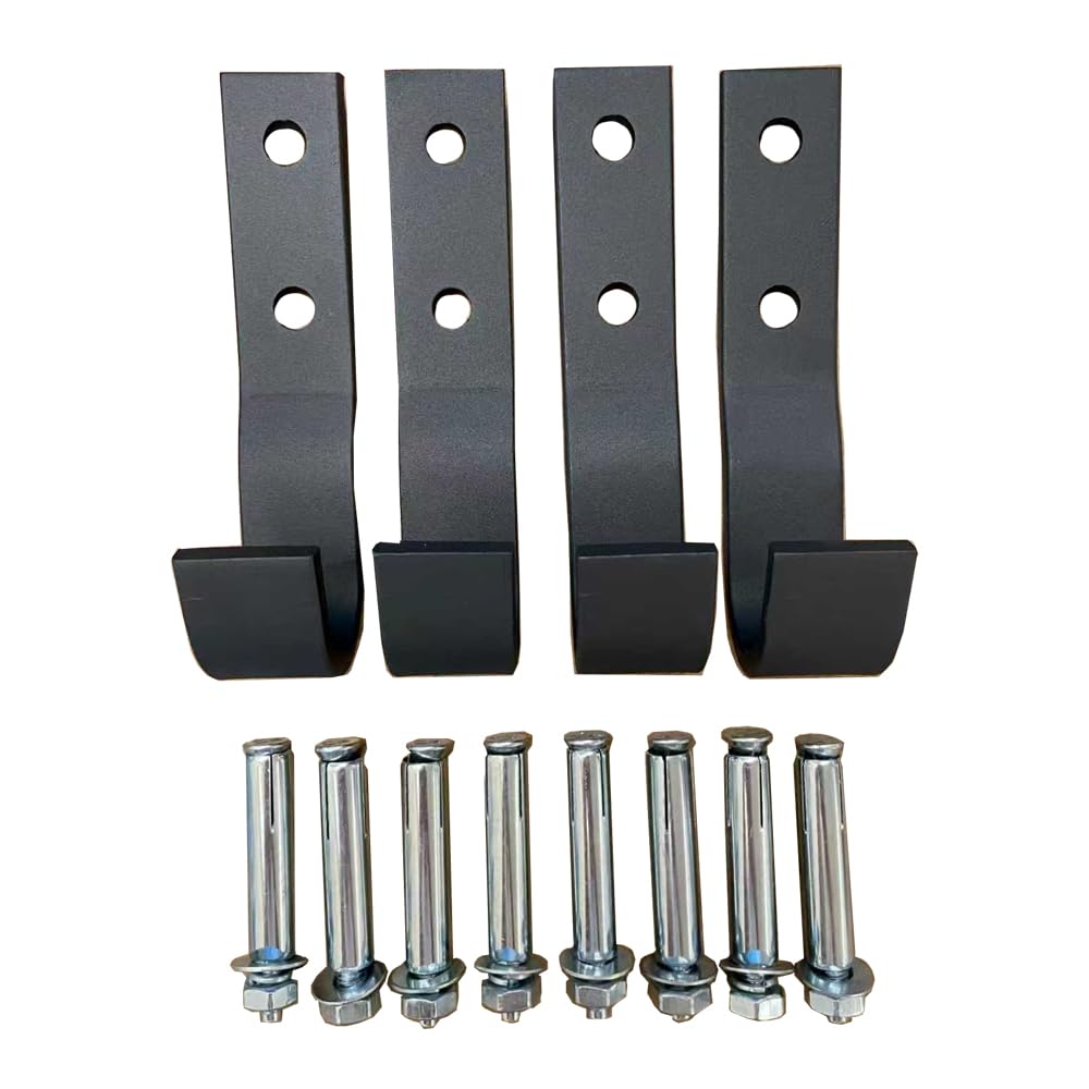 Wall Mount Hooks Multifunctional Wall Mounted Pull Up Bar Four Hooks with Wall Mount Screws