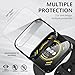 Suoman 4 Pack for Amazfit Bip 5 Case, 2.5D Definition Clear Screen Protector, All-Around Soft TPU Flexible Protective Cover (Black+Rose Gold+Silver+Clear)