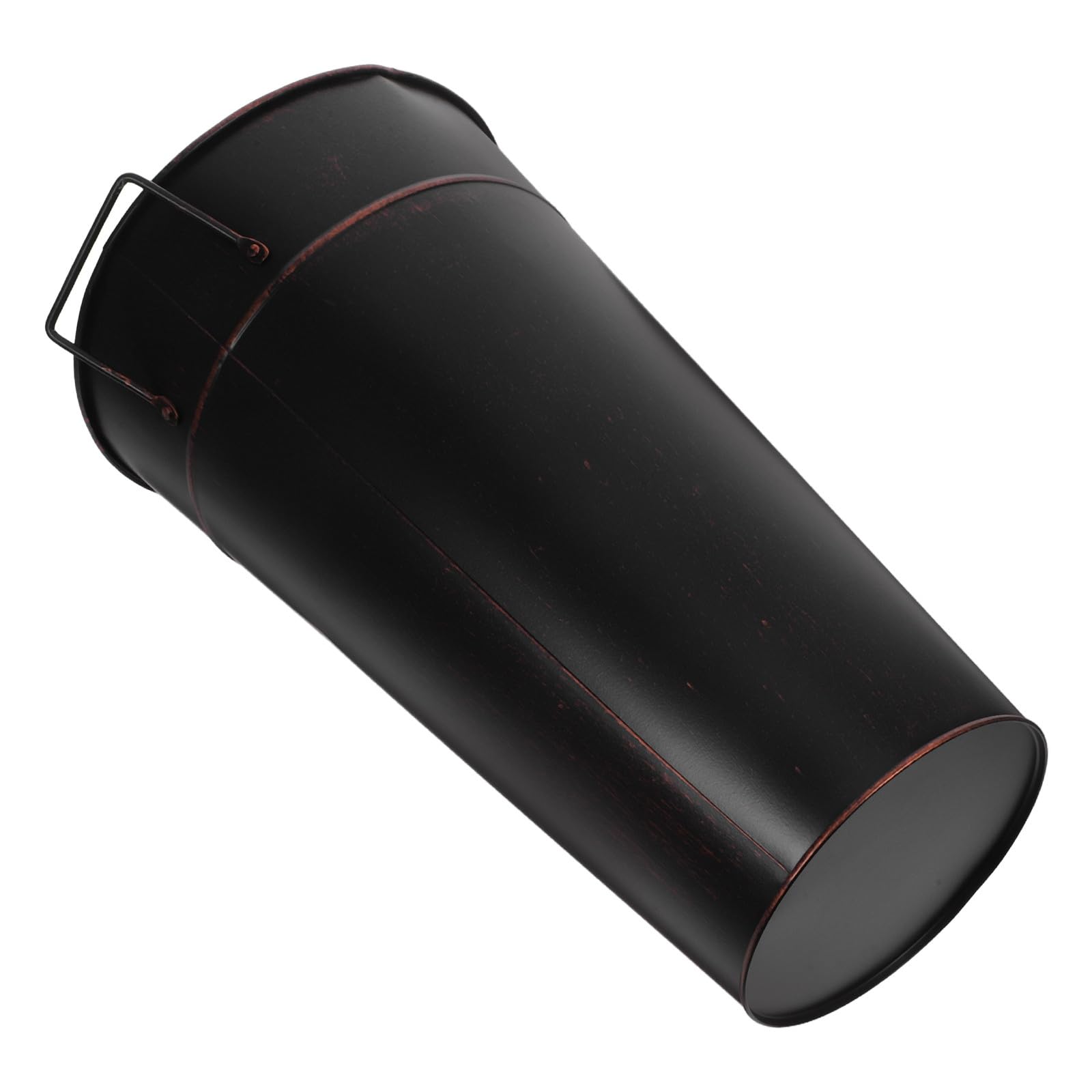 Secchio Porta Legna in Metallo Alto con Manico Robusto, Contenitore per Tronchi da Interno ed Esterno, Organizer Legna da Ardere per Riscaldamento e Campeggio, Capacità Grande,