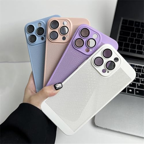 Coque iPhone 16 Pro Max mate et métallique bleue pour un refroidissement optimal - 4