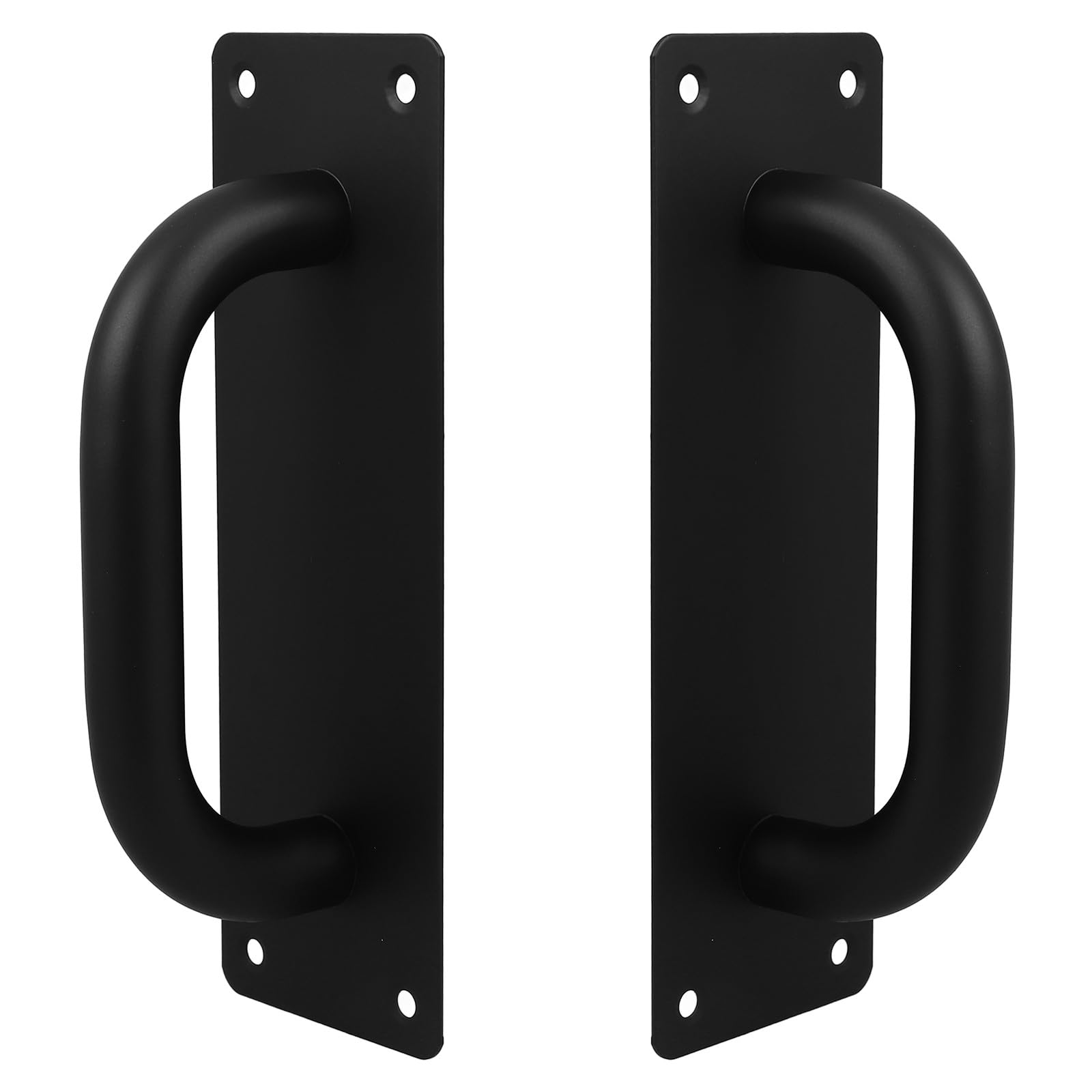 Poignée de porte noire pour restaurant et établissement de restauration