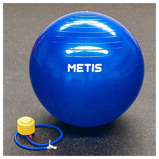 METIS 65cm Yogaboll | Pilatesboll | Träningsboll för hem & gym | Hållbar sprickfri PVC | Yoga, Pilates, Graviditet & mer | Bollpump ingår