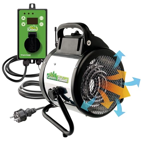 BioGreen Elektro-Gewächshausheizung Palma mit digitalem...