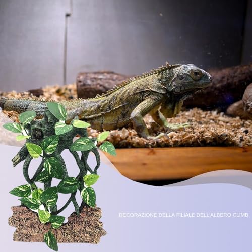 Branches de reptile et décorations en résine pour réservoir de lézard - 7