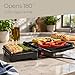 Quest Panini Press and Grill Sandwich Maker/Compact Stainless Steel Design/Non-Stick Hotplates/Cool Touch Floating Hinge Handle/Automatic Temperature Control