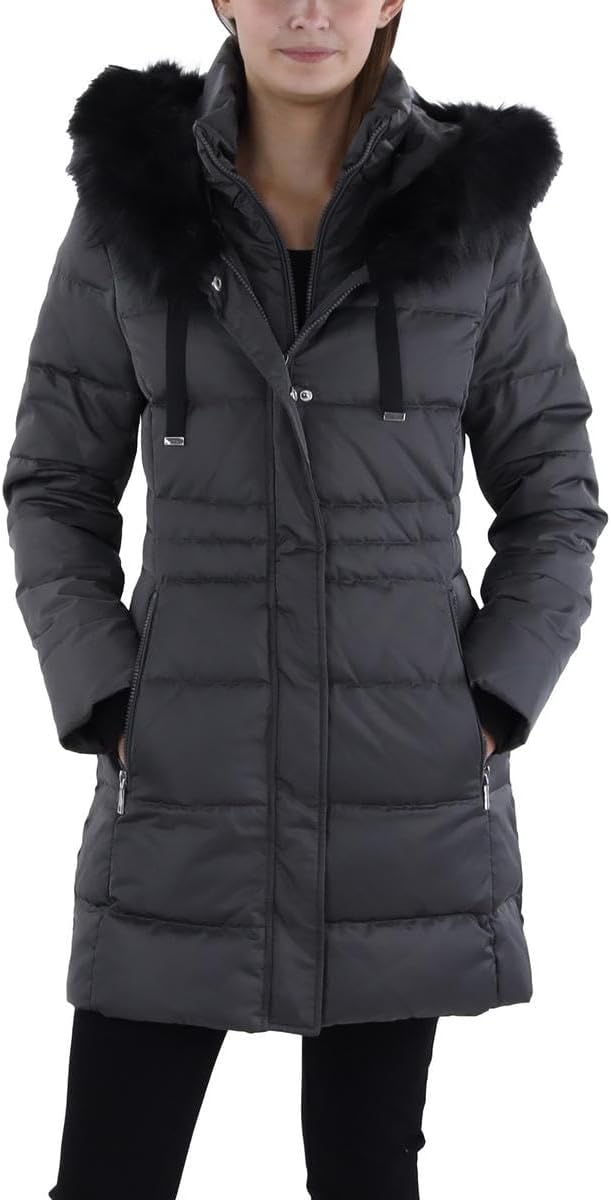 TAHARI Womens Down Puffer Quilted Coat at Amazon Women's Coats Shop