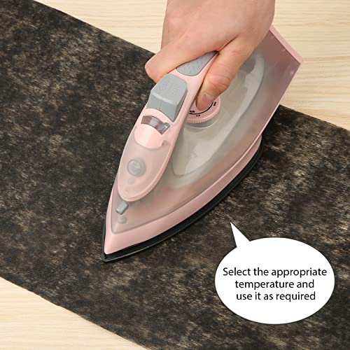 Iron-On Non-Woven, 11.4 Inch X 33 Yd Polyester Non-Woven Interfacing Single-Sided Interfacing Lightweight 0.07Lb Iron-On Interface Dark Clothing Non-Woven For Sewing Quilting Crafting #TOP3