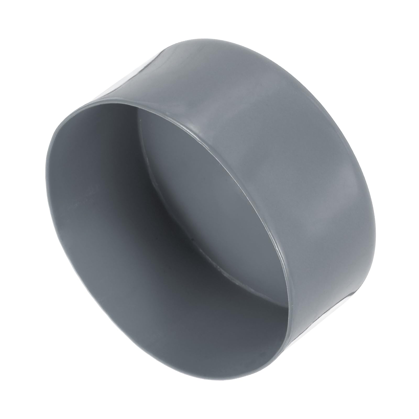 sourcing map 110mm (4 5/16") ID Rubber End Caps, Round Vinyl Plug Insert Plastic End Caps for Tubing, Fence, Pipe Post, Furniture, Railing, Light Gray, 80mm Height