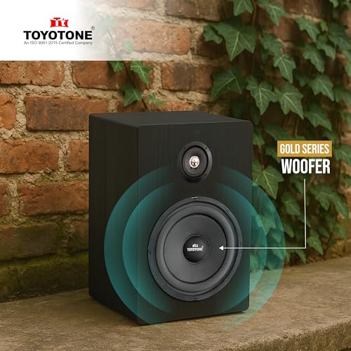 Image of 8 inch Inch Gold-Series Stereo HI-FI Woofer Speaker | Copper Coil | Impedance 4 Ohms | 90 * 17MM Magnet | 40 Watt Nominal | 60 Watt Maxx Power for Car and Home Audio System