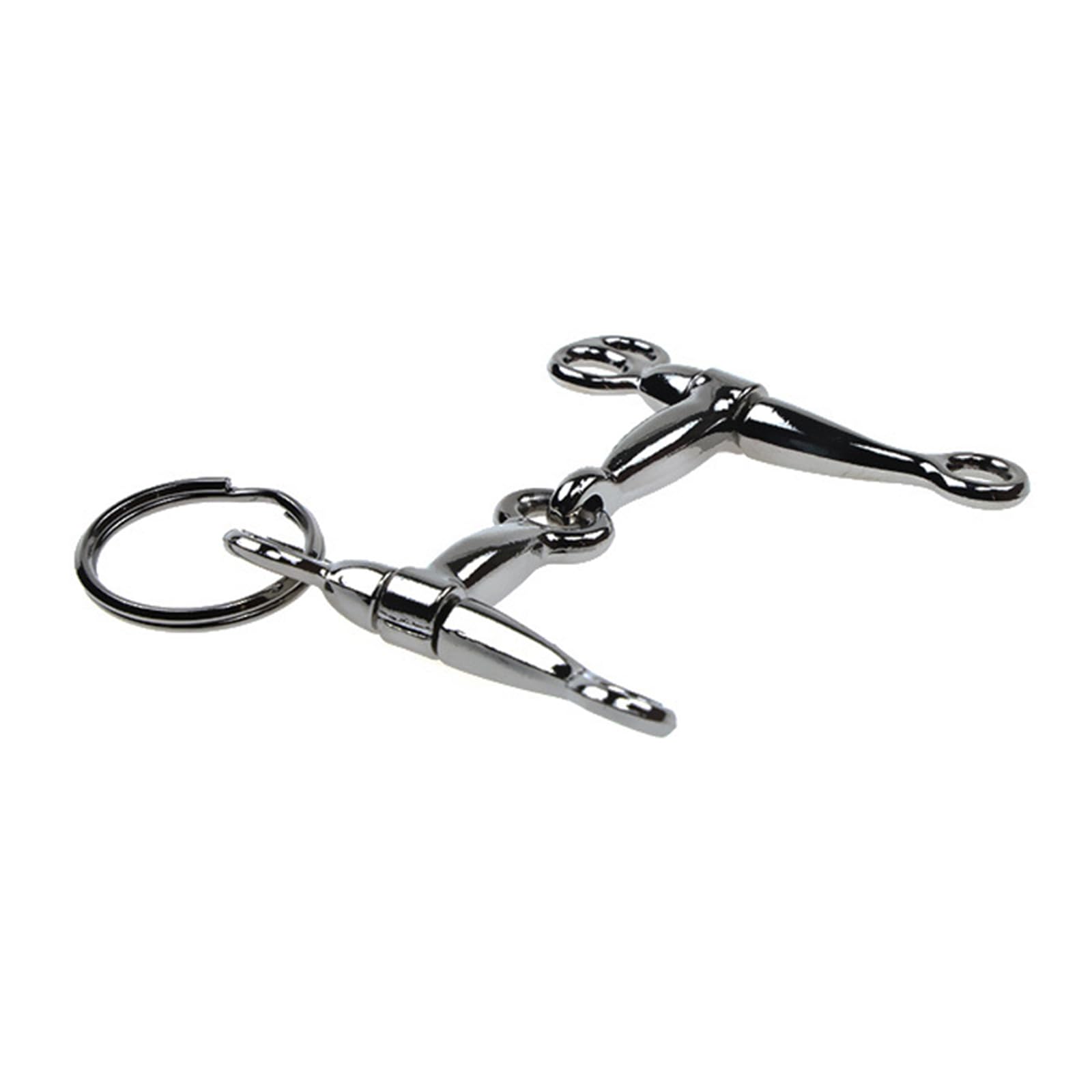 Yjcnelcr Key Chains for Ladies Elegant Silver Alloy Key Holder Horse Snaffle Bit Portable Keychain Multifunctional Keyring Unisex Bag Pendant Ornament Keyrings Keychain Gifts for Women Girls