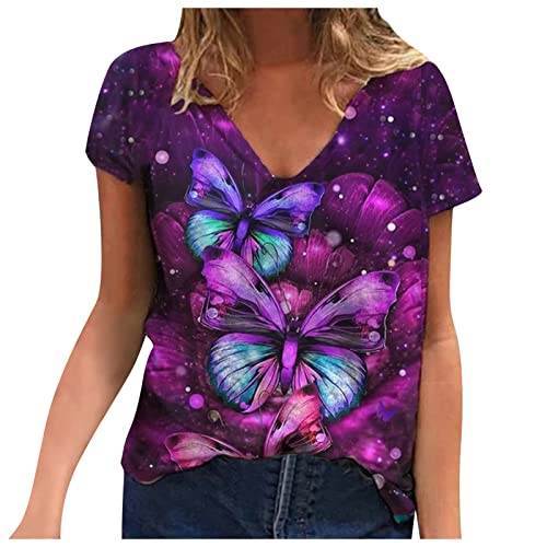 JO - Camiseta de manga corta para mujer,...