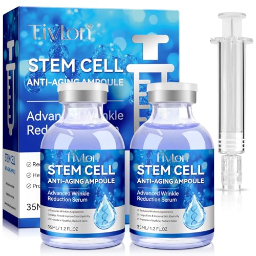 Stammzellenserum für Gesicht und Körper 2 Packs Microneedling Serum Anti-Aging Ampulle zur Faltenreduzierung und Hautstraffung feuchtigkeitsspendende Gesichtsessenz zur Anwendung