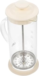 TOBBOMEY Dispositivo De Espuma De Leche Manual Portátil Inoxidable Acero Crema De Espuma Fabricante De De Leche Manual Beber Agitador Accesorios De La Máquina Expresso Vidrio Blanco