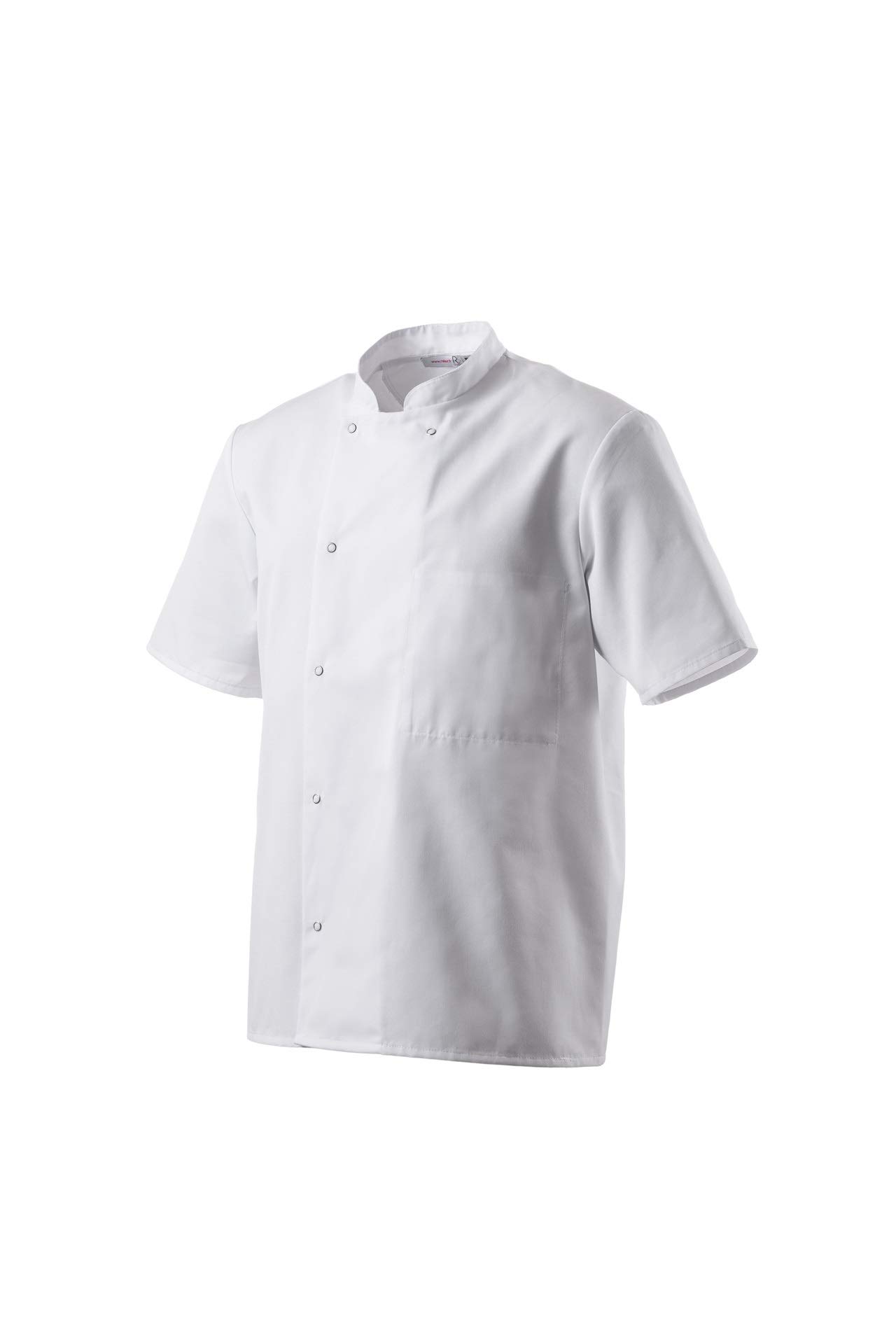 Veste de cuisine - Inox - Blanche - Manches courtes (T2 - M)