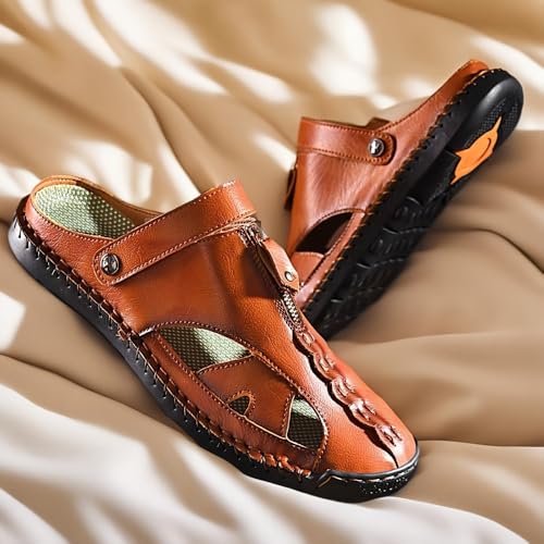 Men's Closed-Toe Outdoor Sandals - Durable Non-Slip Quick-Dry Beach Shoes for Hiking, Walking & Water Activities3