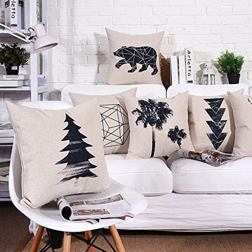 Coussin en coton et lin Snug Nordic Simplicity, confort premium