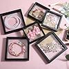 6 Pcs 3D Floating Frame, Large Size Floating Display Case, Visualize Transparent PE Display Frame, Floating Display, Suitable for Storing Coins, Medals, Plaques (4.3x4.3 Inches, 5.5x5.5 Inches)