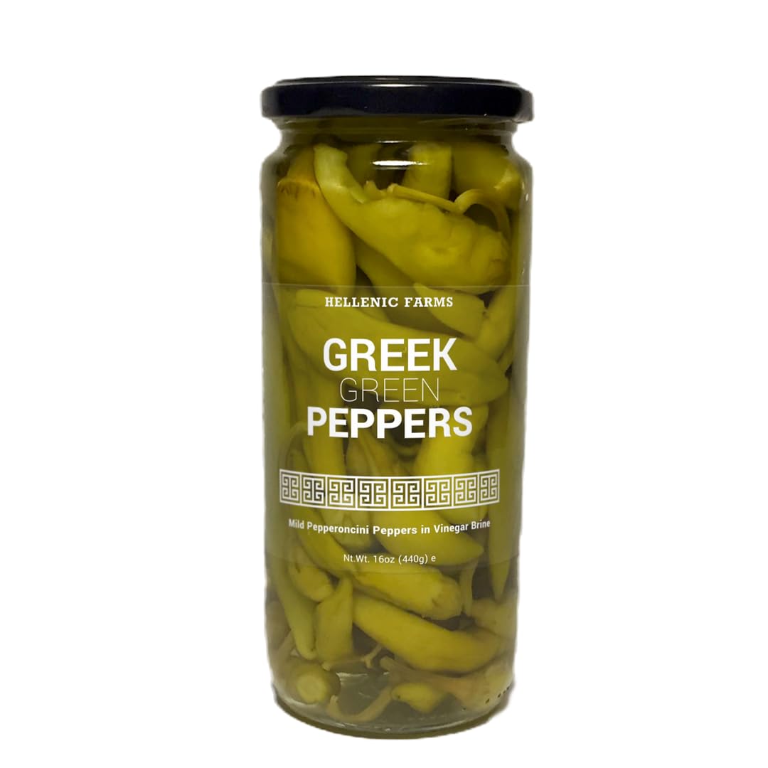 Hellenic Farms Greek Green Peppers 15.5 oz