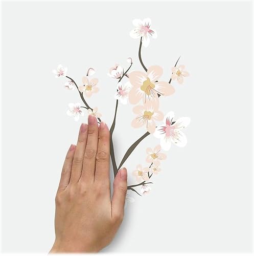 Miniatura 5 de RoomMates RMK3856GM - Rama de flor de cerezo para despegar y pegar gigante con adornos 3D