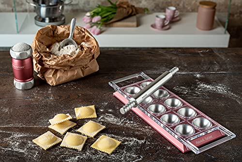 Marcato Atlas Ravioli Tablet Pasta Maker, Made In Italy, Pink, Makes 10 Raviolis #TOP1