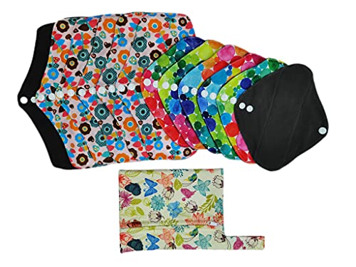 Reusable sanitary pads,reusable washable cloth menstrual pads li…