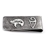 Bear .925 Sterling Silver Certified Authentic Handmade Navajo Native American Money Clip
