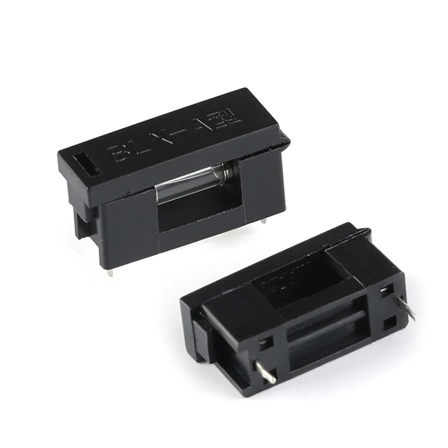 5x20mm Fuse Holders 5X20 Insurance Tube Socket Fuse Holder for Insurance 10Pcs(Clear)