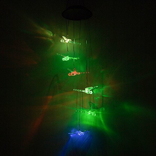 Plow & Hearth Color-Changing Led Solar Dragonfly Mobile #TOP8