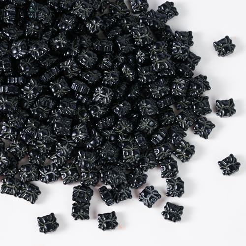 Halloween Spider Sprinkles 3.5oz - Black Edible Sugar Spider Web Decorations for Cakes, Cookies, Cupcakes - Creepy Crawler Cake Toppers for Halloween Spooky Party Supplies & Baking Decor