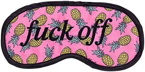 Pineapple F*ck Off Pink Eye Mask for Sleeping - Adults & Women's Sleep Mask, Eye Patches