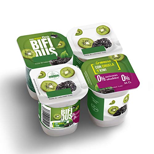 Bífidus con kiwi y ciruela doble 0% Dia pack 4 x 125 g