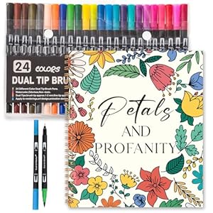 7×8.2in Adult Coloring Book Set fo...