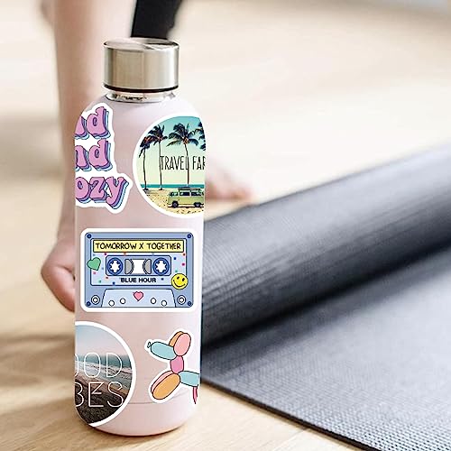 Adesivos estéticos VSCO, 200 peças, adesivos estéticos de vinil, adesivos bonitos para diário, pacot