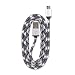 360 Electrical 360401 QuickCharge Braided Micro USB Cable, 3'/0.9m, Black