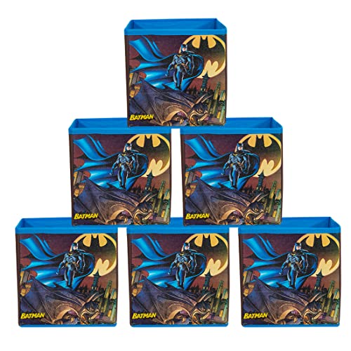 Image of Batman Toys Organizer Storage Box for Kids, Small -Set of 6 Pieces (Blue)
